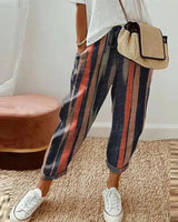 Mélisande | Pantalon Lin Imprimé pour Été