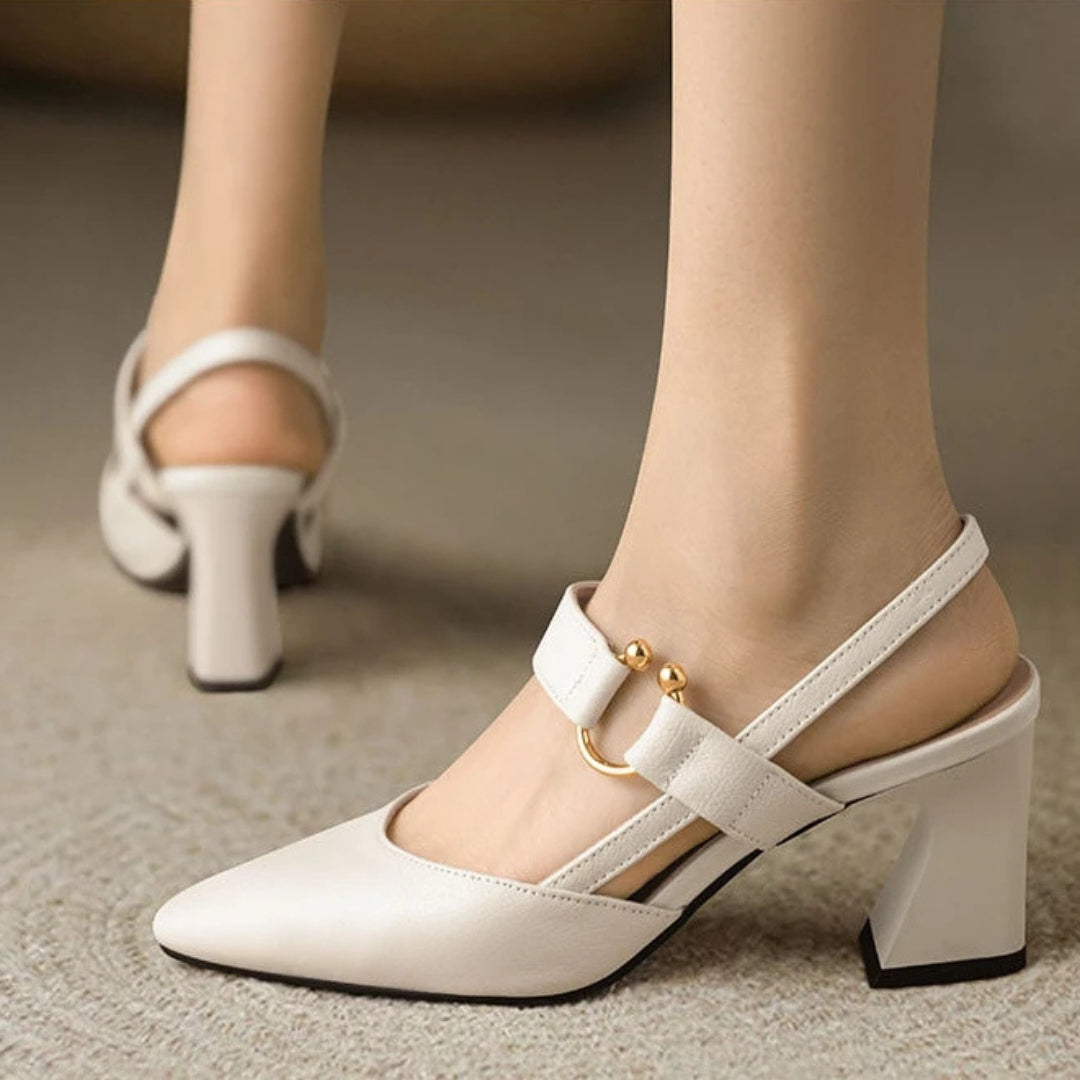 Élodie | Escarpins Slingback à Double Bride