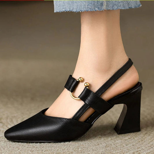 Élodie | Escarpins Slingback à Double Bride