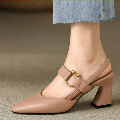 Élodie | Escarpins Slingback à Double Bride
