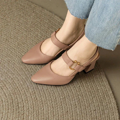 Élodie | Escarpins Slingback à Double Bride