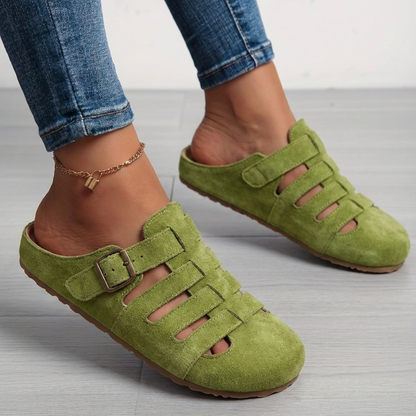 Reinette | Mules Dos Ouvert Boucle Réglable