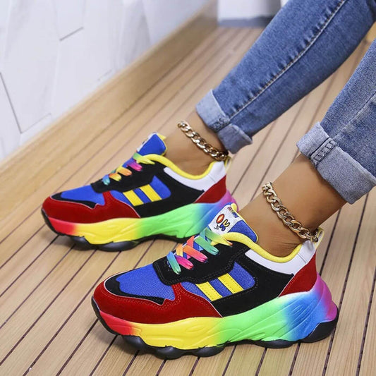 LumiSneak | Baskets Colorées Confort pour Femme