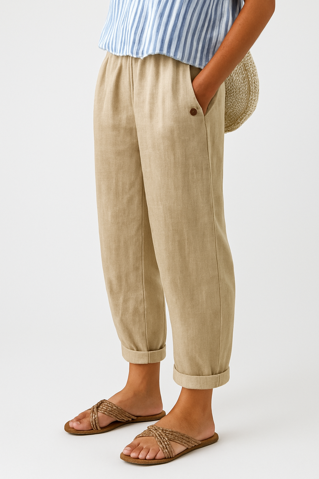 Wanda | Pantalon Élégant Poches Latérales