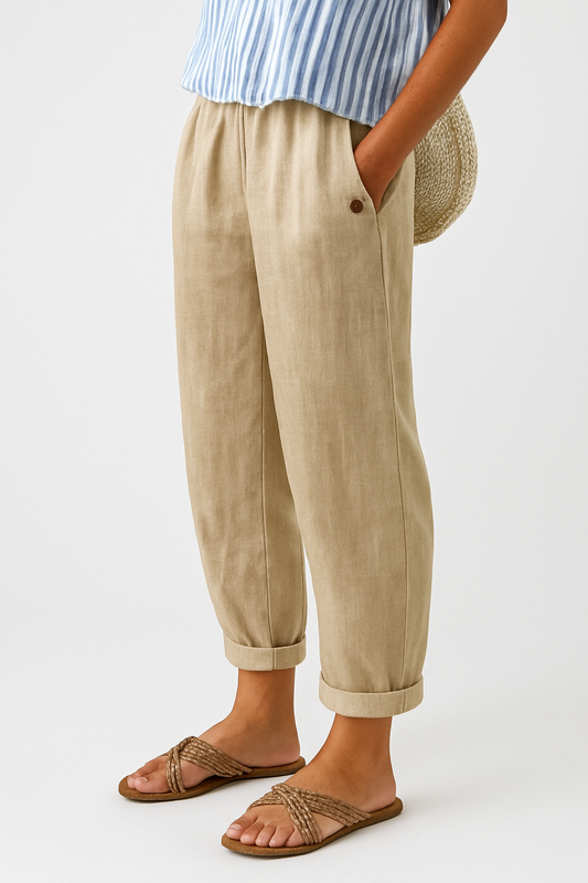 Wanda | Pantalon Élégant Poches Latérales