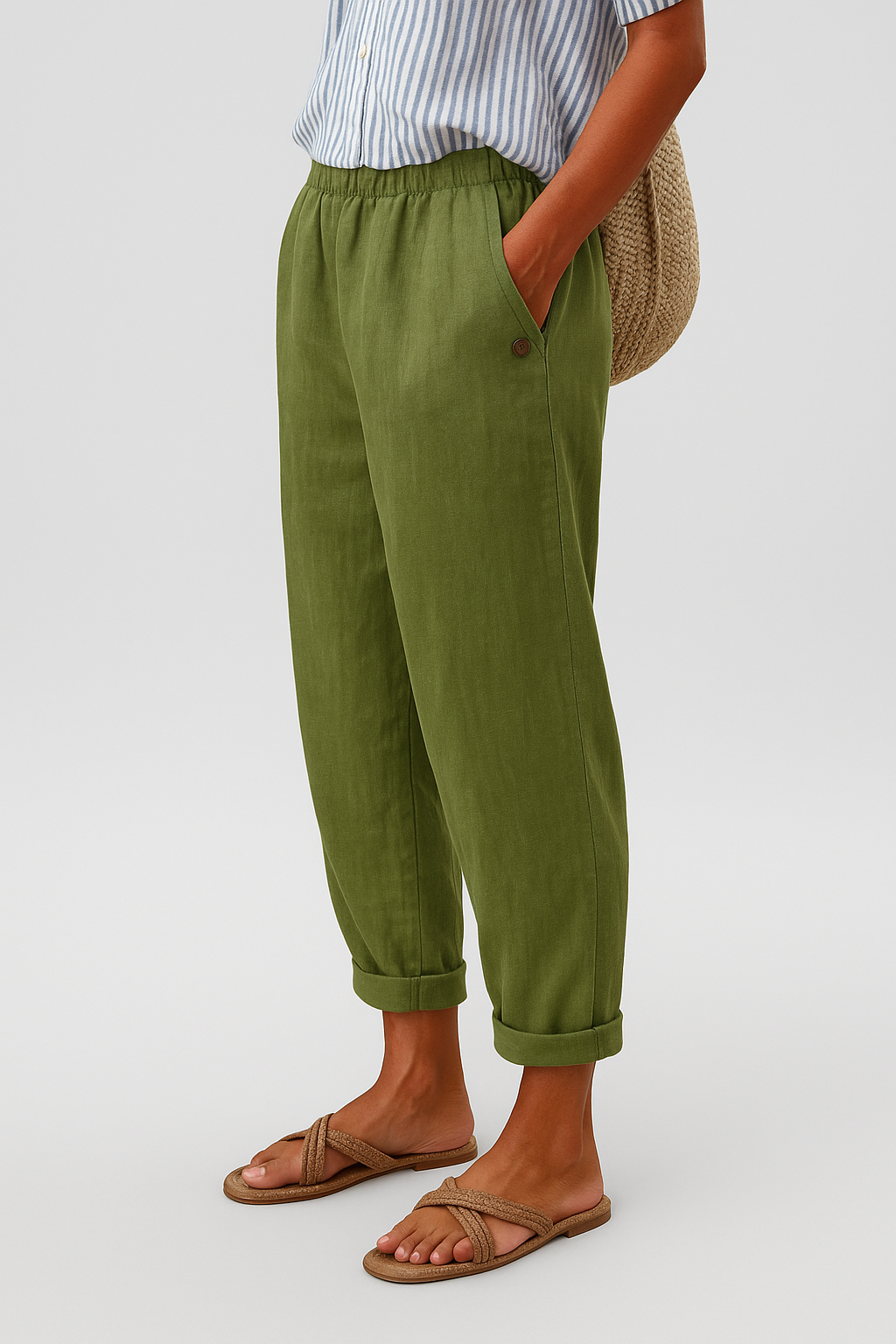 Wanda | Pantalon Élégant Poches Latérales