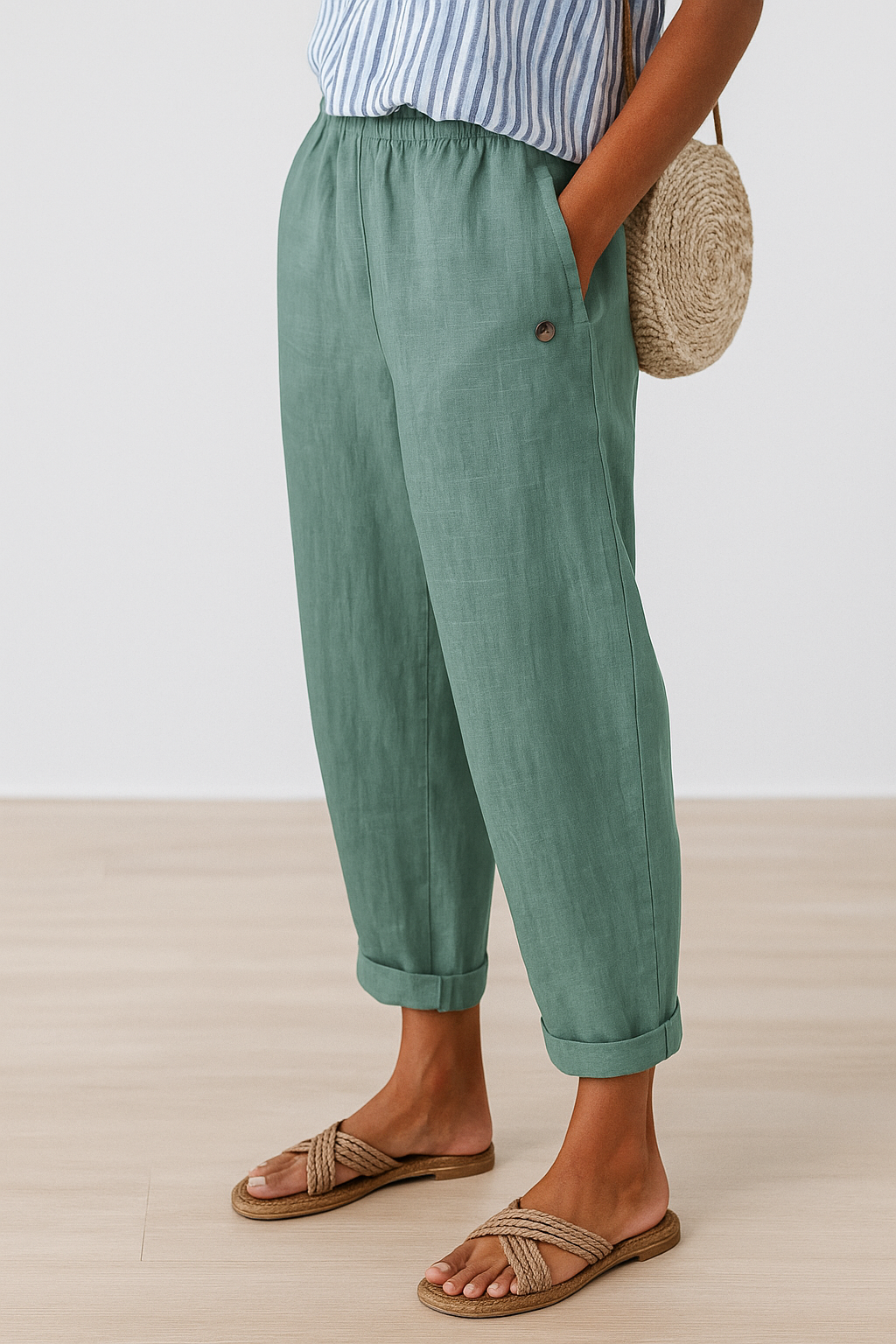 Wanda | Pantalon Élégant Poches Latérales