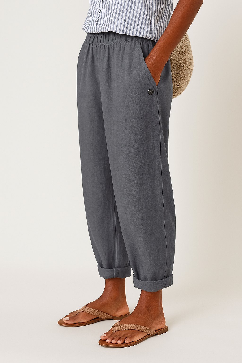 Wanda | Pantalon Élégant Poches Latérales