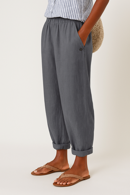 Wanda | Pantalon Élégant Poches Latérales