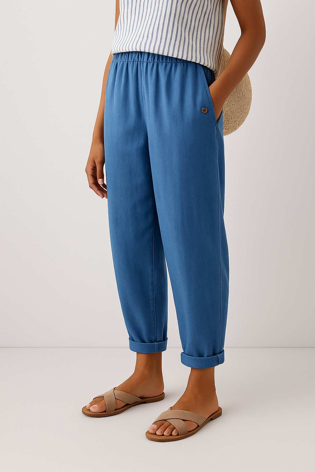 Wanda | Pantalon Élégant Poches Latérales