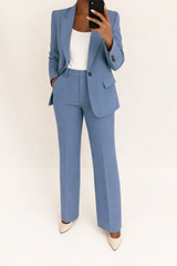 Pauline | Tailleur Pantalon Femme Deux Pièces pour Bureau Chic