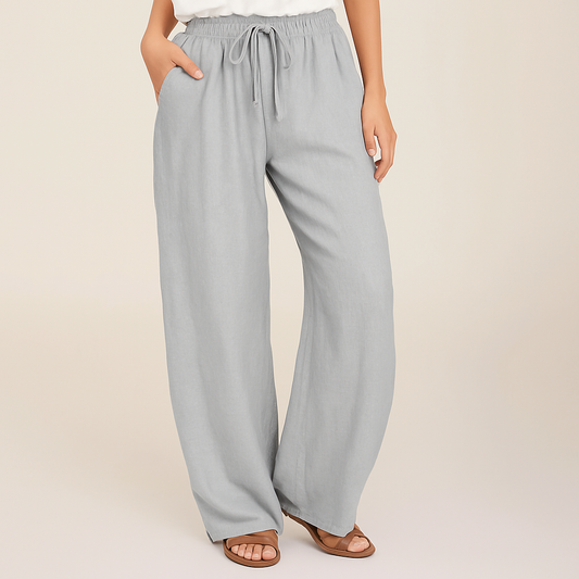 Edwige | Pantalon Large d'Été à Cordon