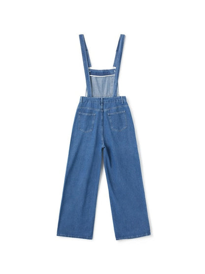 Liane | Salopette en Denim Jambes Larges