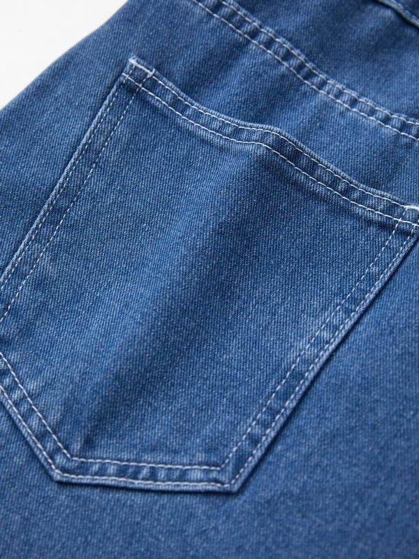 Liane | Salopette en Denim Jambes Larges