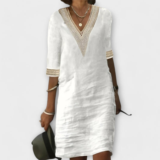 Orlane | Robe Crochet Fluide Manches Longues
