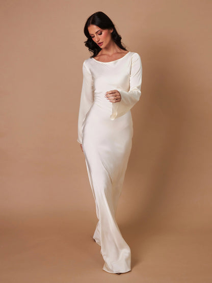 Sévoline | Robe Longue Manches Longues Épurée