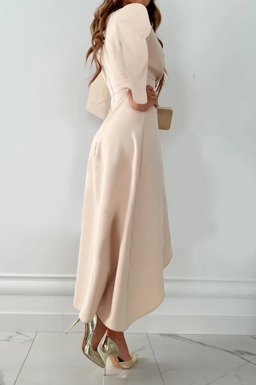 Arielle | Robe portefeuille femme élégante à manches longues