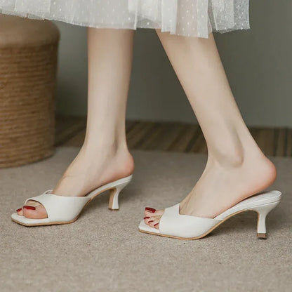 Maïlou | Mules à Petit Talon Bout Pointu