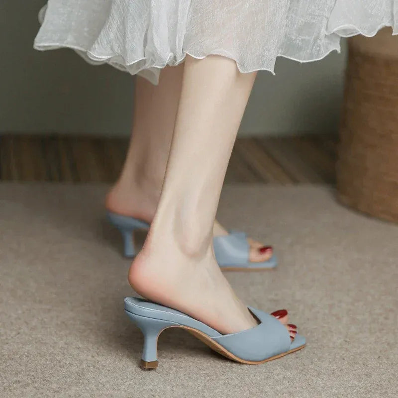 Maïlou | Mules à Petit Talon Bout Pointu