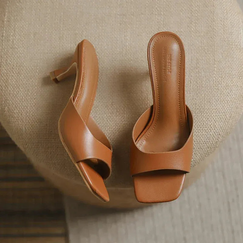 Maïlou | Mules à Petit Talon Bout Pointu