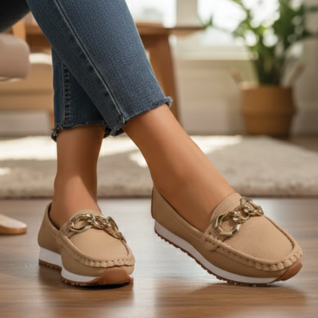 Ellie | Mocassins Chic à Boucle pour Femme