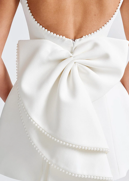 Éloïse | Robe Courte Perlée Élégante