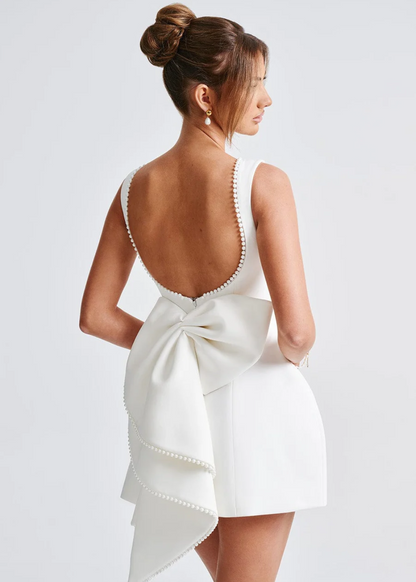 Éloïse | Robe Courte Perlée Élégante