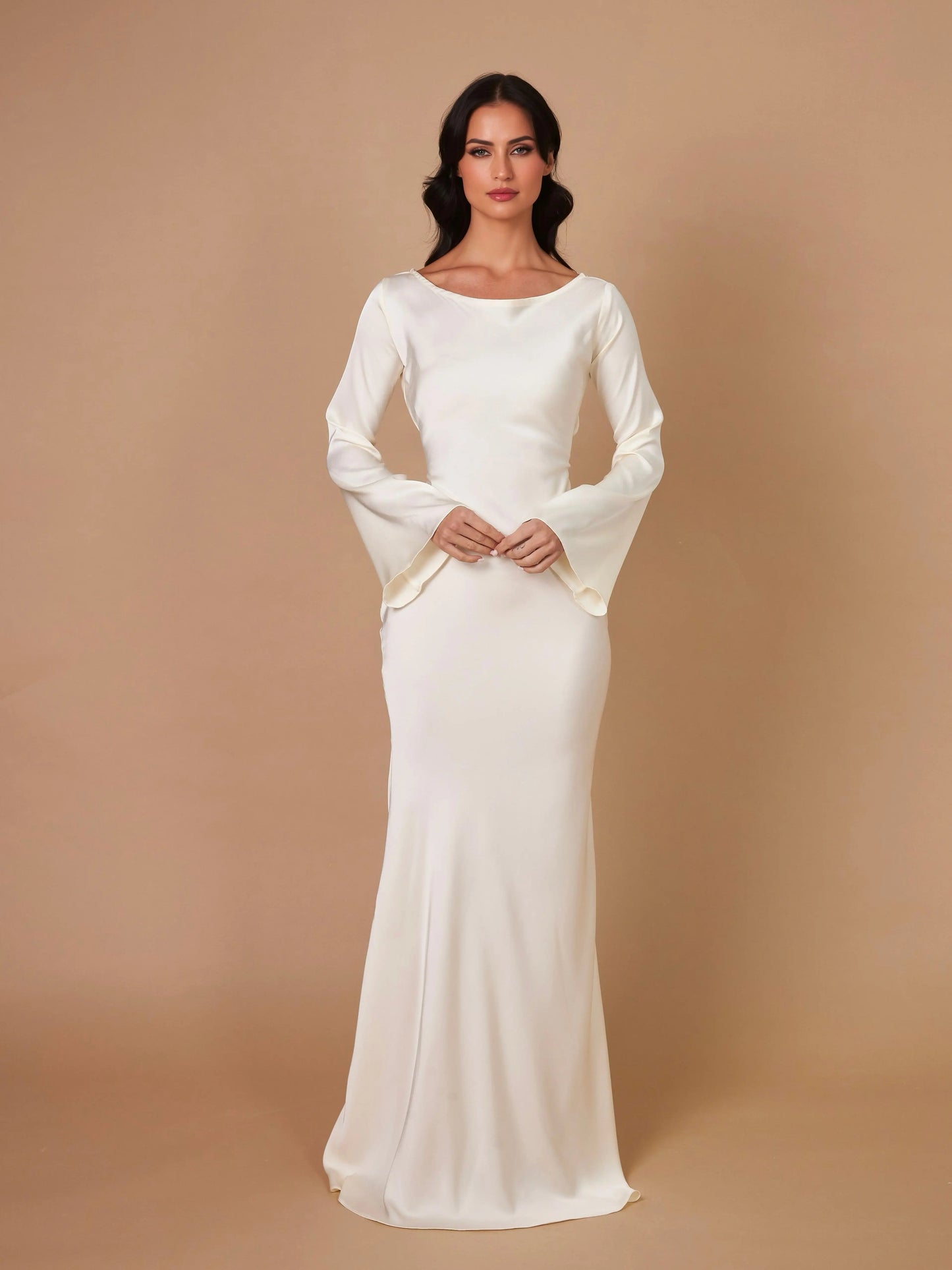 Sévoline | Robe Longue Manches Longues Épurée
