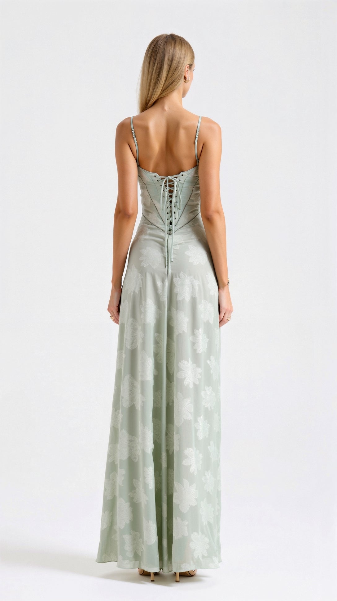 Sidonie-Marie | Robe Longue Bustier Détails Dentelle