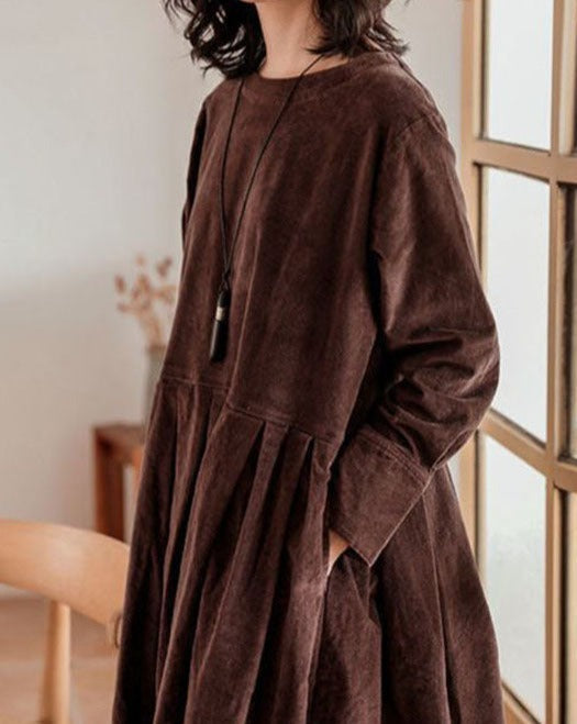 Amandine | Robe en velours femme élégante