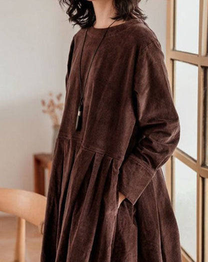 Amandine | Robe en velours femme élégante