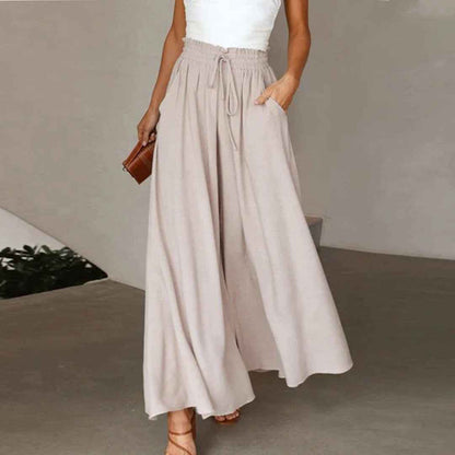 Gabriella | Pantalon Taille Haute Coupe Évasée