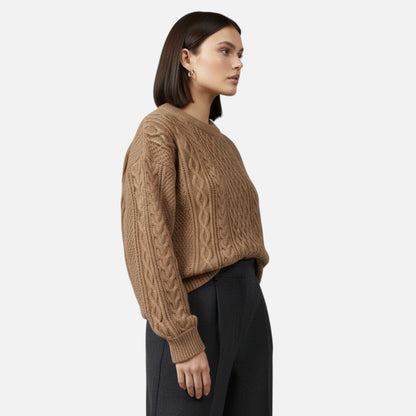 Lysandre | Pull Maille Torsadée Col Rond