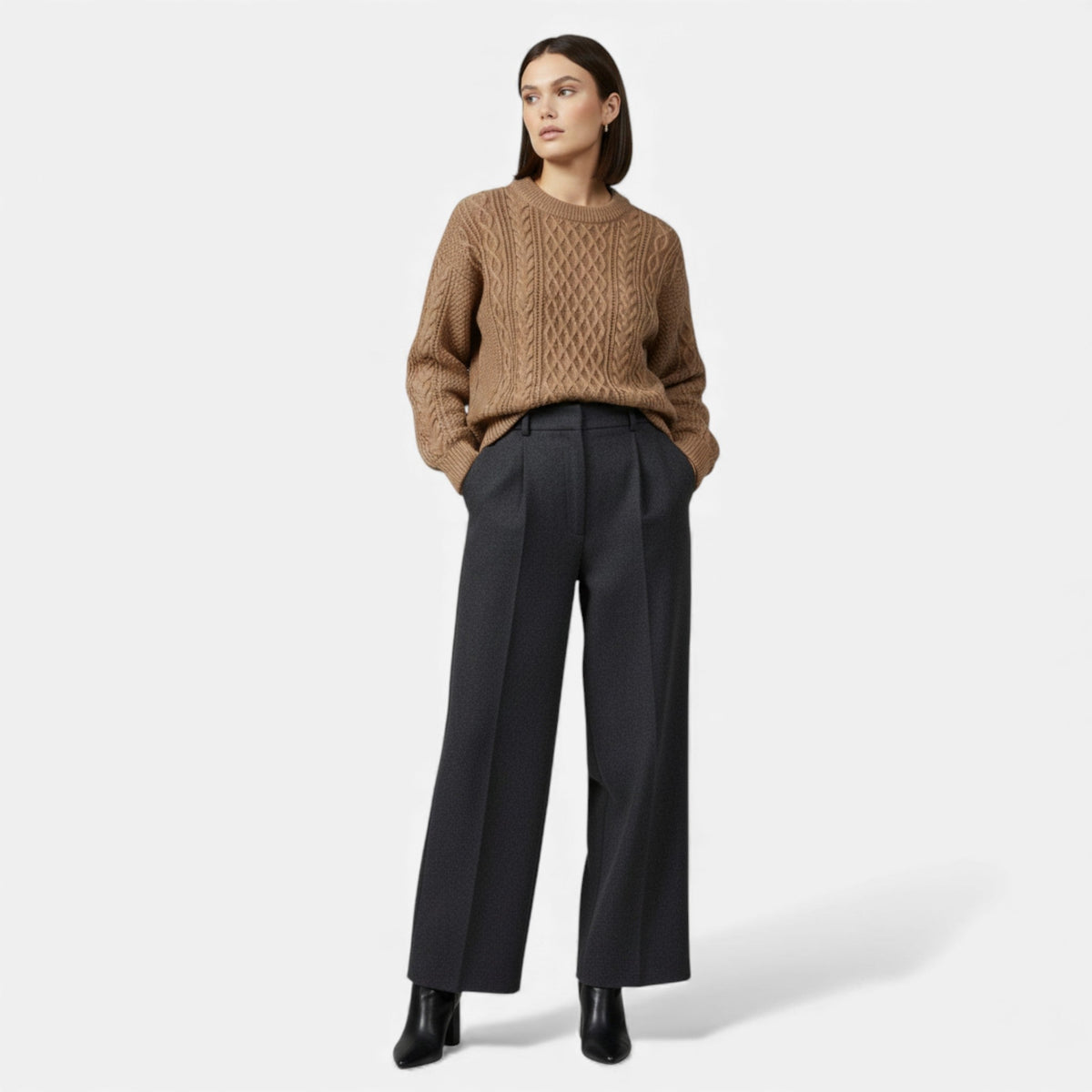Lysandre | Pull Maille Torsadée Col Rond