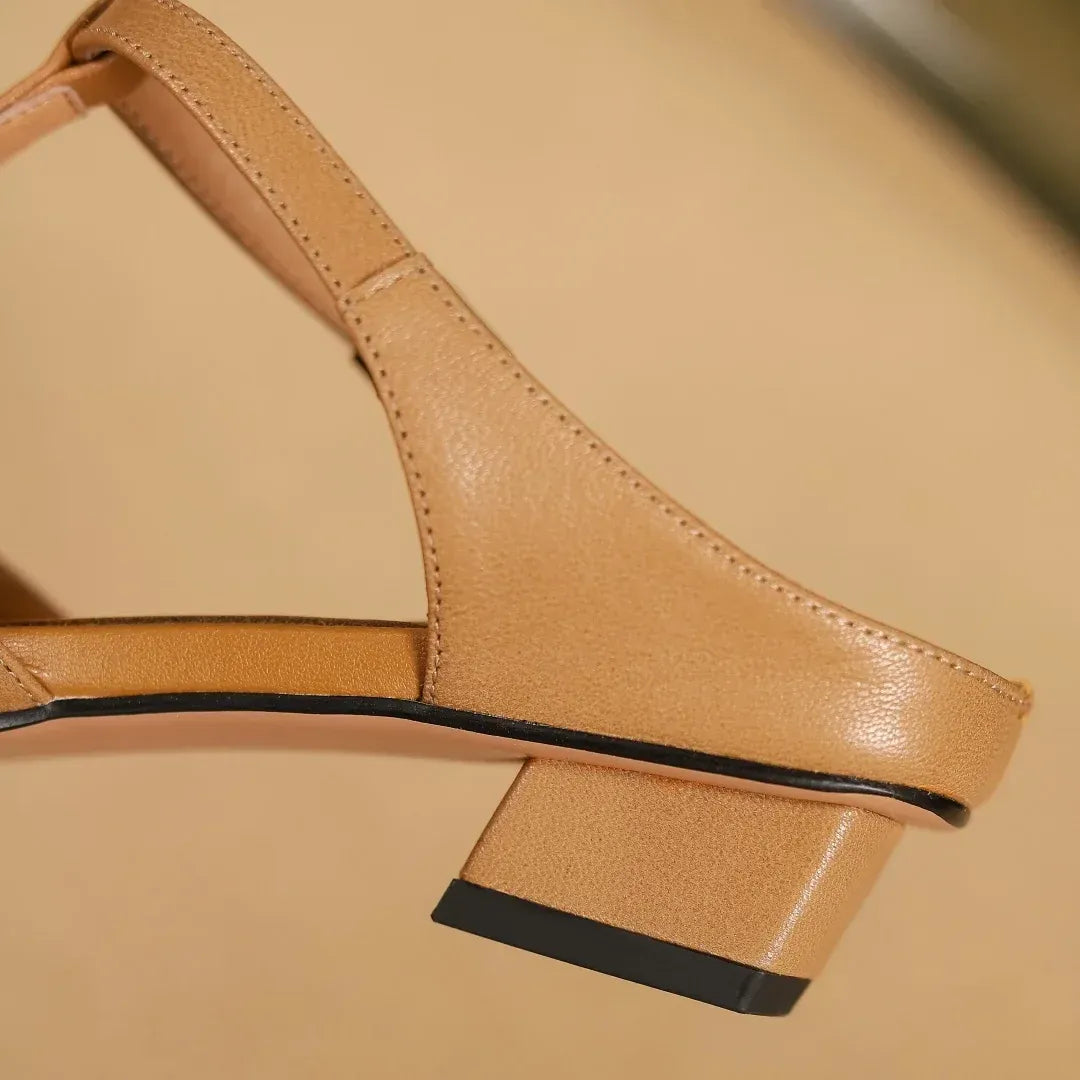 Noée | Mules Tressées à Talon Bloc