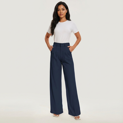 Noëlline | Pantalon Large Taille Haute