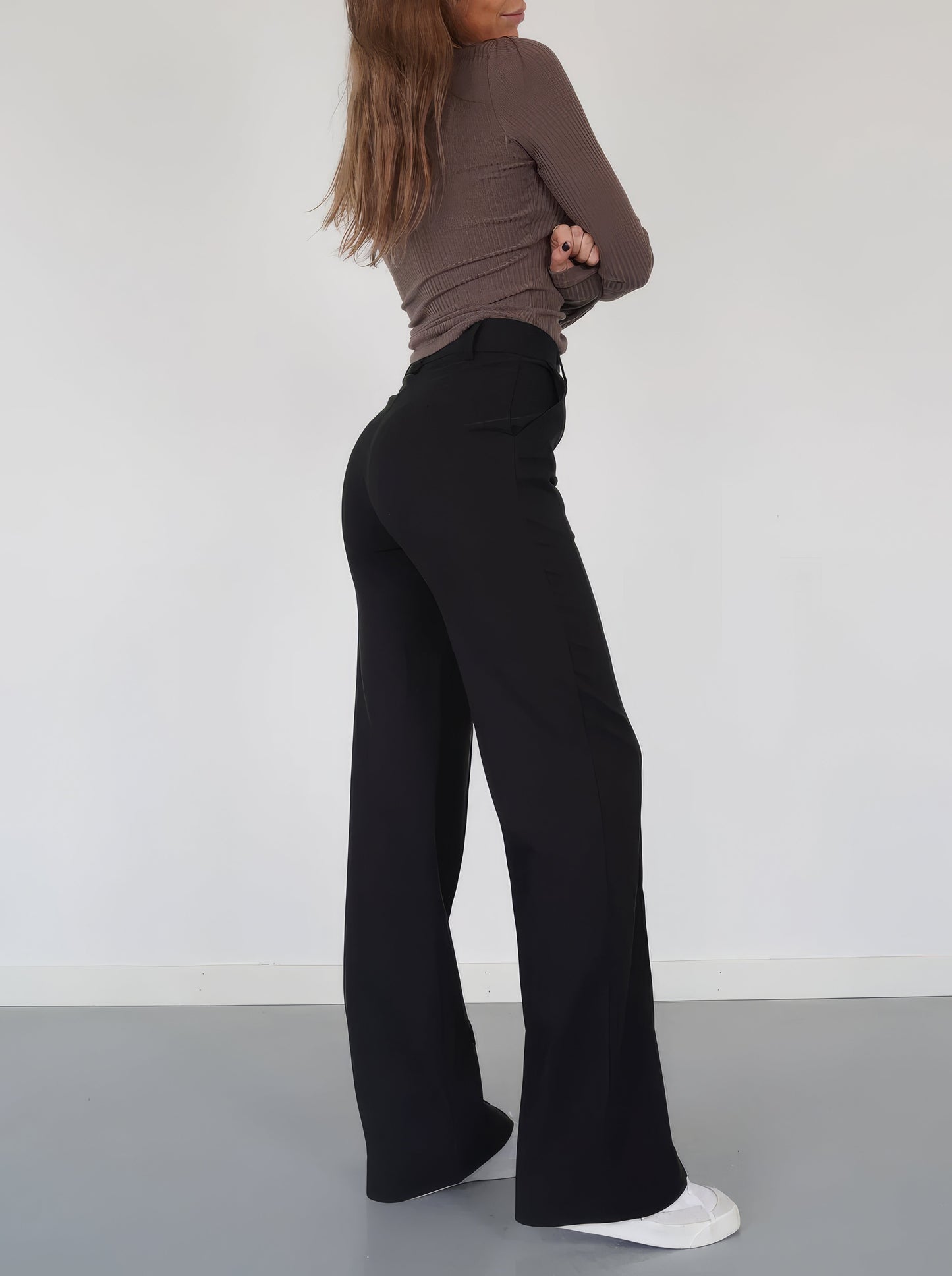 Ghislaine | Pantalon Droit Taille Haute