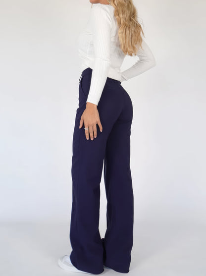 Ghislaine | Pantalon Droit Taille Haute