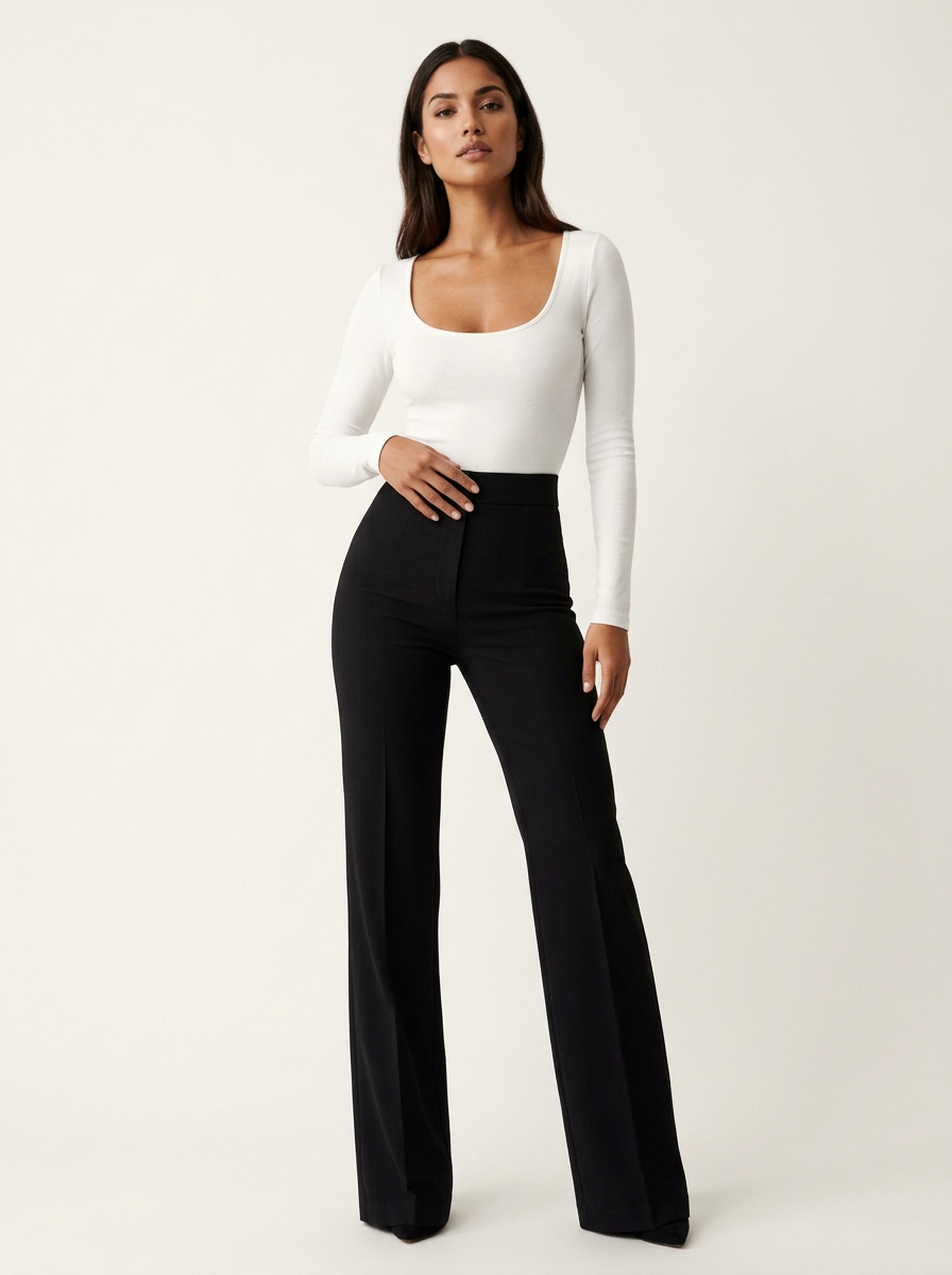 Noella | Pantalon Flare Taille Haute