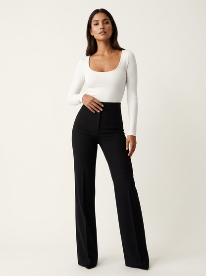Noella | Pantalon Flare Taille Haute