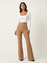 Noella | Pantalon Flare Taille Haute