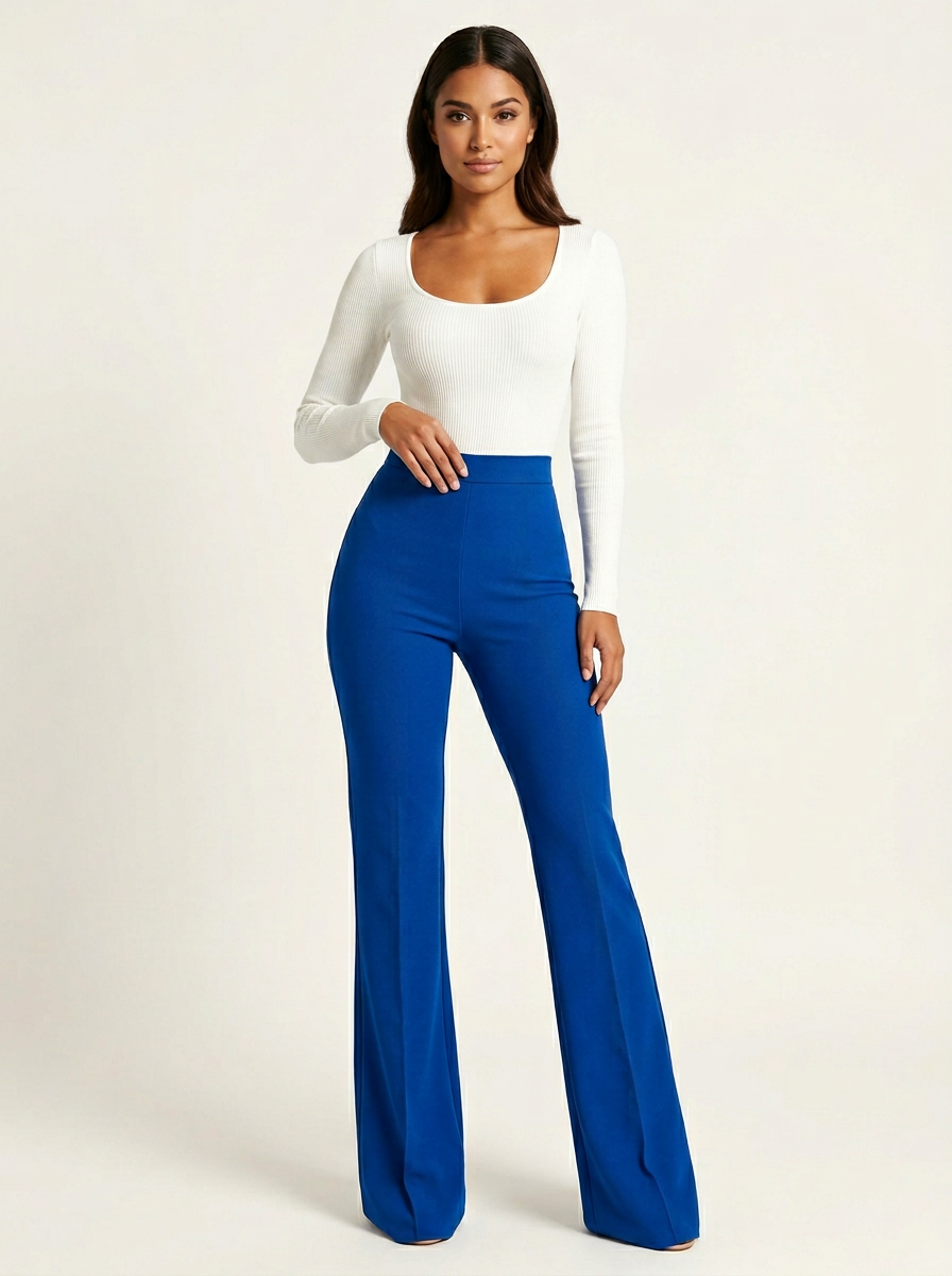 Noella | Pantalon Flare Taille Haute