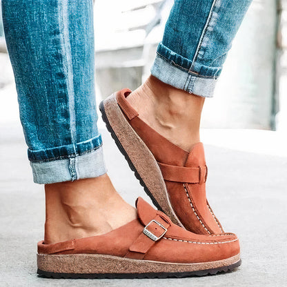 Erell | Mules à Boucle Semelle Liège