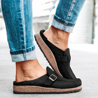 Erell | Mules à Boucle Semelle Liège