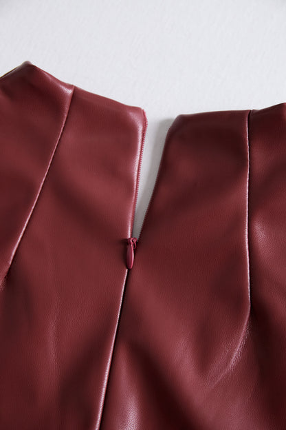 Noélie | Robe midi femme élégante à coupe ajustée et col V