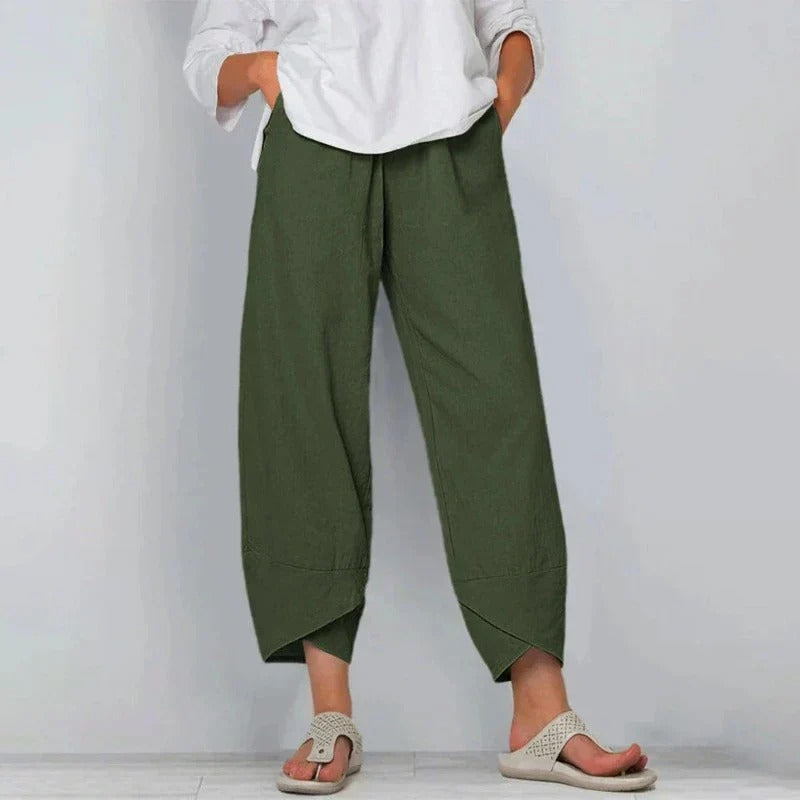 Tania | Pantalon Été Chic Taille Élastique