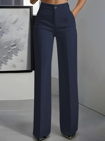 Aziliz | Pantalon Large Plissé Taille Haute