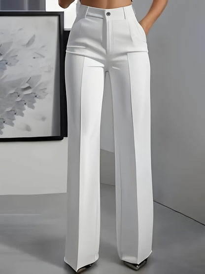 Aziliz | Pantalon Large Plissé Taille Haute