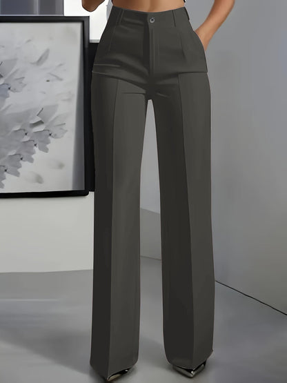Aziliz | Pantalon Large Plissé Taille Haute