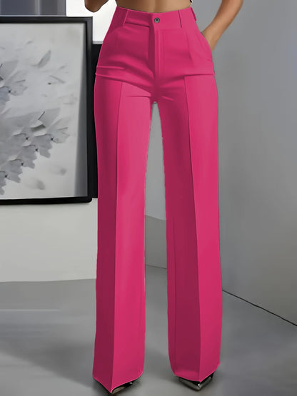 Aziliz | Pantalon Large Plissé Taille Haute